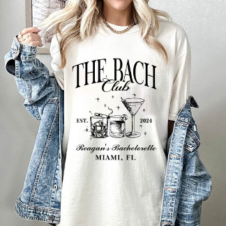 Aangepaste Bach Club vrijgezellenfeest Retro Cockt T-shirt