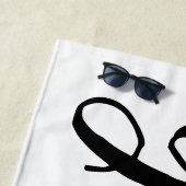 Aangepaste Bachelor Groom Beach Towel Strandlaken (In situ)