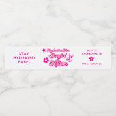 Aangepaste Bachelorette blijven 'Alive Waterfles Etiket (Enkel label)