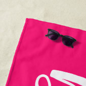 Aangepaste Bachelorette Bride Beach Towel Strandlaken (In situ)