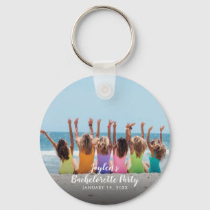 Aangepaste Bachelorette Party foto Button Sleutelhanger