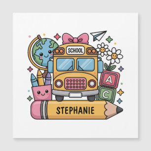 Aangepaste Back-to-School Bus - Personaliseer