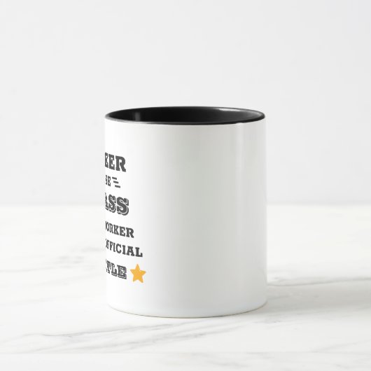 Aangepaste Badass Engineer Mok - Grappig Kantoor G (Midden)