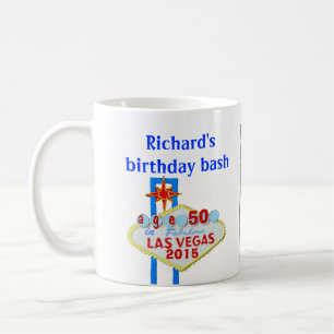 Aangepaste badge in het kader van Birthday Party Koffiemok
