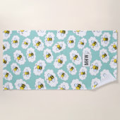 Aangepaste badhanddoek voor bijen (Voorkant)