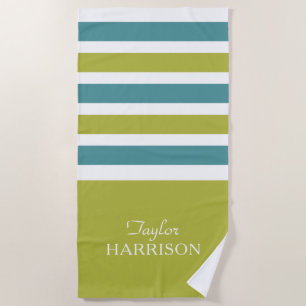 Aangepaste badhanddoek voor Stripes Pattern