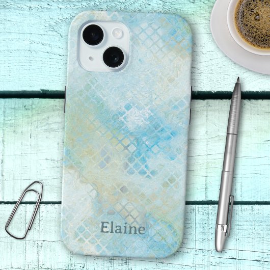 Aangepaste badkuip Seafoam Pattern-draagtas Case-Mate iPhone Case