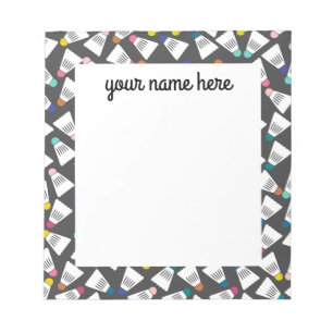 Aangepaste Badminton-laptop Notitieblok