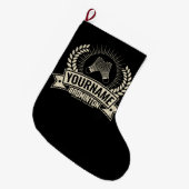 Aangepaste Badminton Player Name Racquet Sports Grote Kerstsok (Voorkant (Hangend))