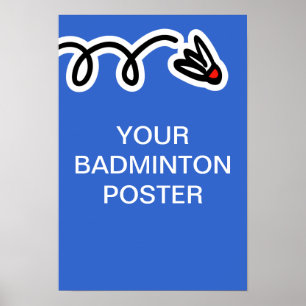 Aangepaste badminton poster afdrukken