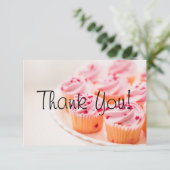 Aangepaste bake verkoop Fundraiser Hartelijk dank  Bedankkaart (Staand voorkant)