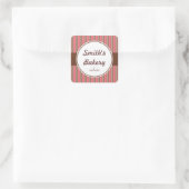 Aangepaste Bakery Stripes Stickers (Tas)
