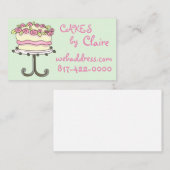 Aangepaste bakkerij visitekaartje (Voorkant / Achterkant)