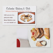 Aangepaste bakkerij, Visitekaartje van Deli of Caf (Voorkant / Achterkant)