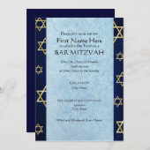 Aangepaste balie Mitzvah uitnodigingen (2014) (Voorkant / Achterkant)