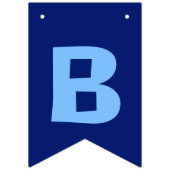 Aangepaste balk Mitzvah Blue Vlaggetjes (Derde vlag)