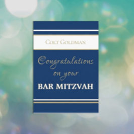 Aangepaste balk Mitzvah Congrats Kaart