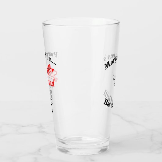 Aangepaste balk of balk met Sarcasm en Bier Glas (Links)