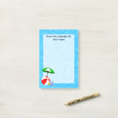 Aangepaste ball-balpool post-it® notes (Op bureau)
