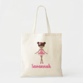 Aangepaste Ballerina Ballet Class Canvas tas (Voorkant)