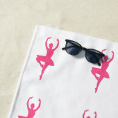 Aangepaste Ballerina Beach Towel Strandlaken (In situ)