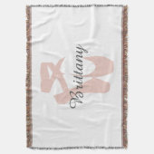 Aangepaste ballet Slipper Ballerina Dancer Center  Deken (Voorkant Verticaal)