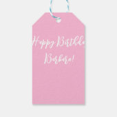 Aangepaste ballon met kleine luchtvulling cadeaulabel (Achterkant)