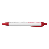 Aangepaste ballpoint Pen - RED Ink, RED Trim (Bodem)