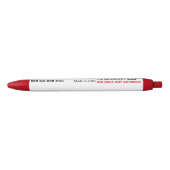 Aangepaste ballpoint Pen - RED Ink, RED Trim (Voorkant)
