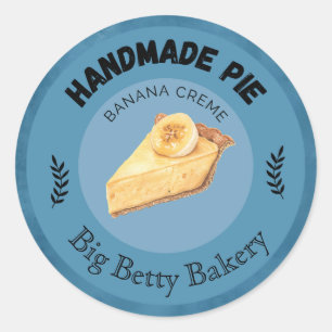 Aangepaste Banana Cream Pie Labels gepersonalise
