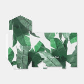 Aangepaste Banana Leaf Print Favor Box Bedankdoosjes (Uitgevouwen)