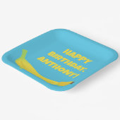 Aangepaste bananenpartij papieren bordje (Gebogen)