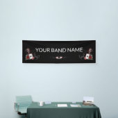 Aangepaste band Merch Rockabilly Tattoo Vinyl Bann Spandoek (Beurs)