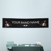 Aangepaste band Merch Rockabilly Tattoo Vinyl Bann Spandoek (Beurs)