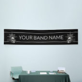 Aangepaste band Merch Skull Metal Rock Show Music  Spandoek (Beurs)
