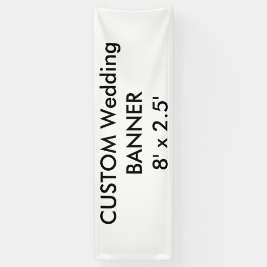 Aangepaste banner 8' x 2,5' (Verticaal)