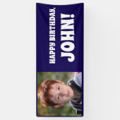 Aangepaste banner aangepaste foto verjaardagsfeest (Verticaal)
