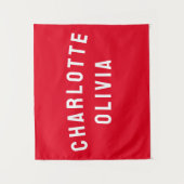 Aangepaste Banner Aangepaste Nursery Wall Art Wandkleed (Voorkant)