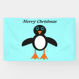 Aangepaste banner met cute pinguïn