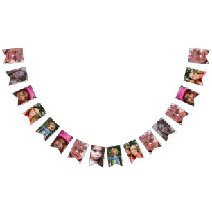 Aangepaste banner met meerdere foto's voor verjaar