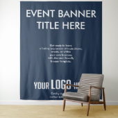 Aangepaste Banner Sign Eenvoudige Business Logo Si Wandkleed (In situ)