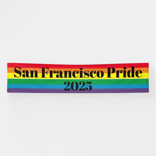 Aangepaste banner - uw stad/stad Pride (Horizontaal)
