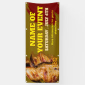 Aangepaste banner voor barbecuegebeurtenissen (Verticaal)