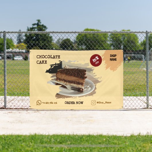 Aangepaste banner voor cake shop (Insitu)