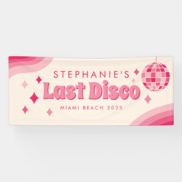 Aangepaste banner voor de laatste disco vrijgezell