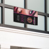 Aangepaste banner voor make-upklassen (Buitenkant Gebouw)