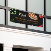 Aangepaste banner voor pizzatent (Buitenkant Gebouw)