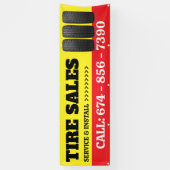 Aangepaste banner voor verkoop van bandenservices (Verticaal)