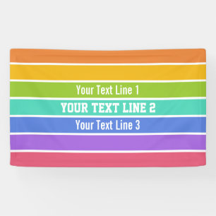 Aangepaste banners voor regenboogkleuren