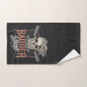 Aangepaste Barber Shop Hipster Skull en Razors Bad Handdoek (Handdoek)